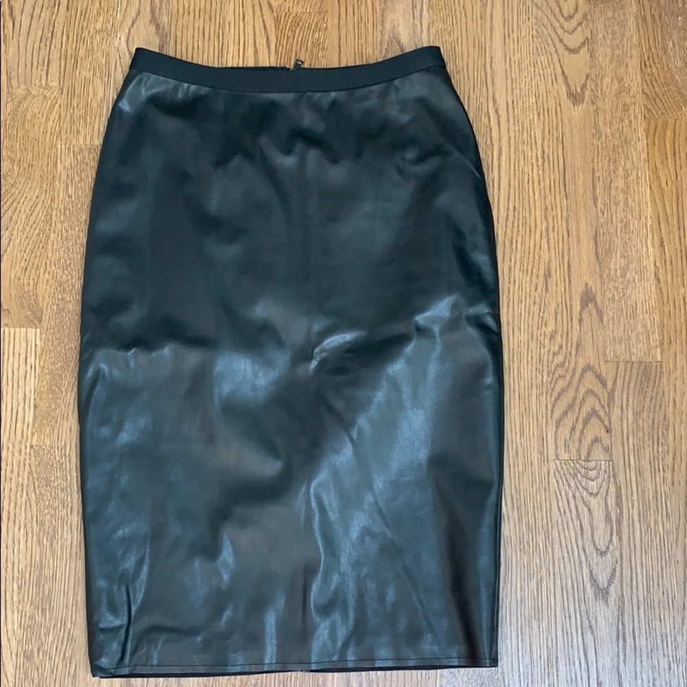 EUC BCBG Max Azria vegan leather pencil skirt